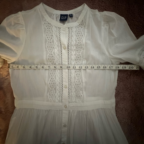 NWOT GAP Lace Midi Dress 👗 with removable cotton slip. Size Medium - Picture 8 of 10
